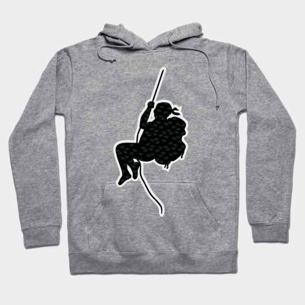 adventurer swinging on a rope Hoodie by bloomroge